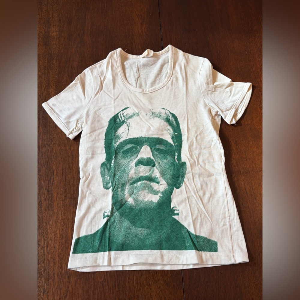 1980s Cedar Knolls Vintage Frankenstein Graphic Single Stitch Cotton T-Shirt Top